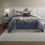Premium Navy Cotton Bedding Sets, Hypoallergenic Comforter, Shabby Chic Style For Home