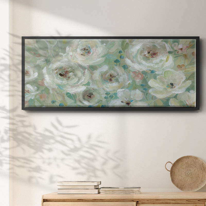 Pastel Symphony- Framed Canvas, 8" H x 20" W