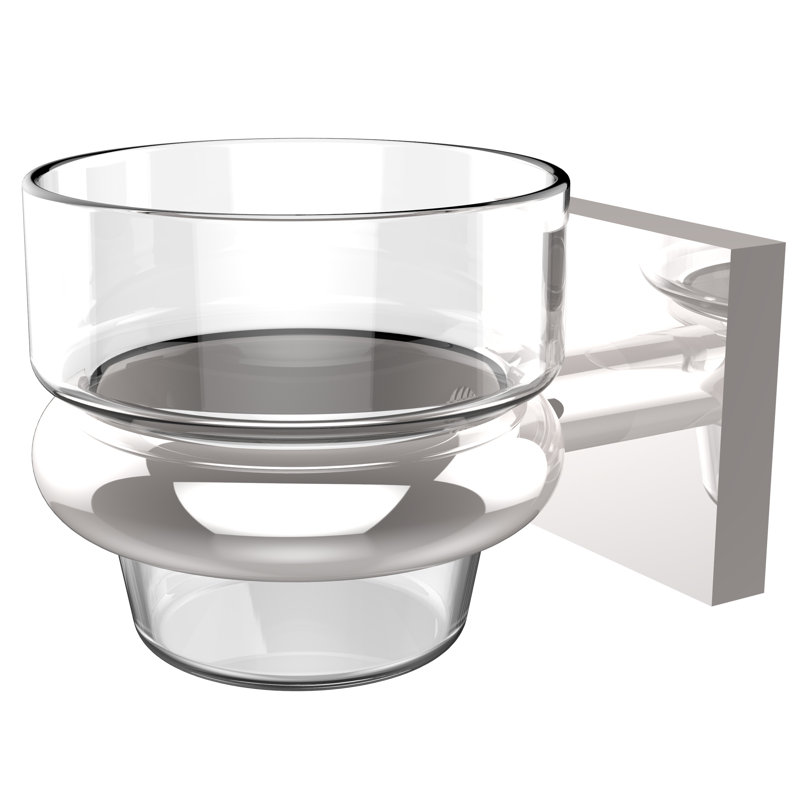 Haranu 2.5'' H Metal Wall Votive Holder, Polished Chrome