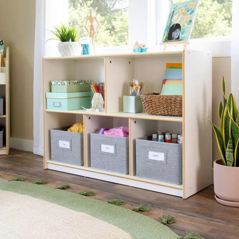 Rangement à 5 compartiments EdQ Essentials, H 30 po x l 13 po x P 42 po, Blanc