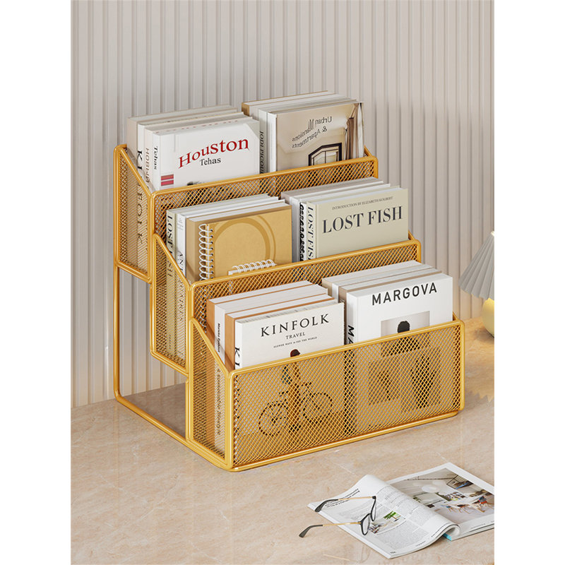 Bureau, dortoir, tablette de rangement de bureau, Or