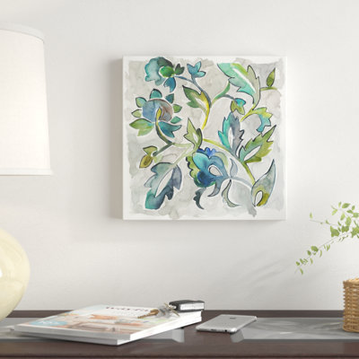 Sapphire Vine II by Chariklia Zarris - Wrapped Canvas Painting