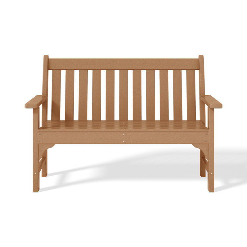 Banc de jardin en PEHD Laguna, Teck