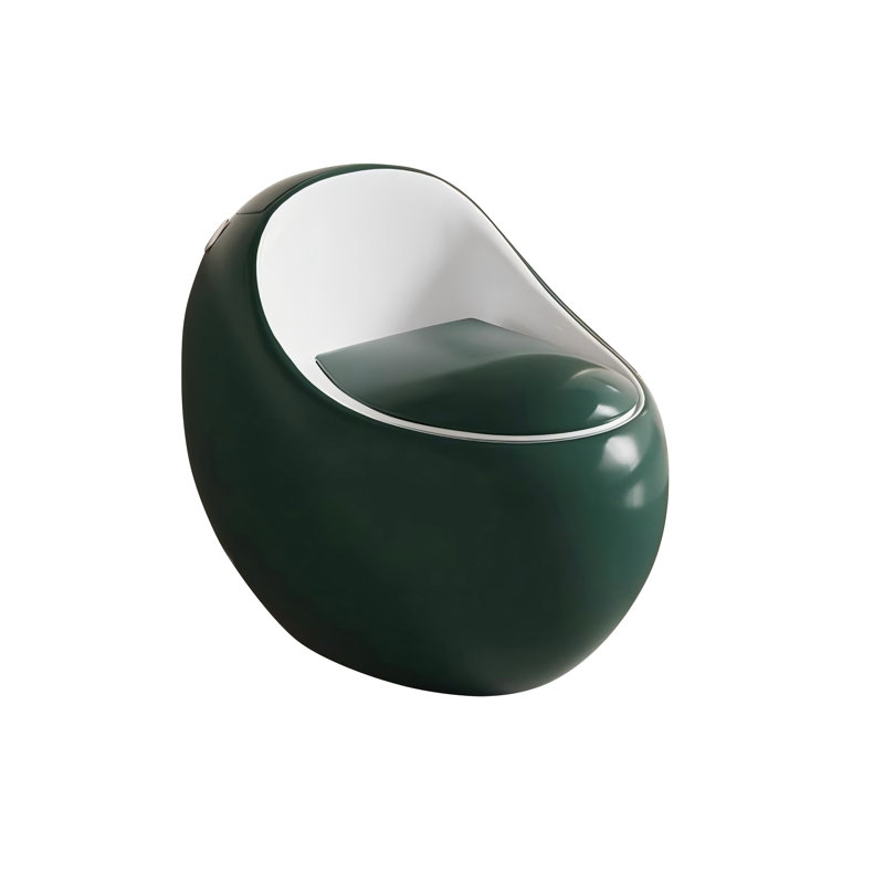 Toilette de salle de bain siphonique 12 po, Green