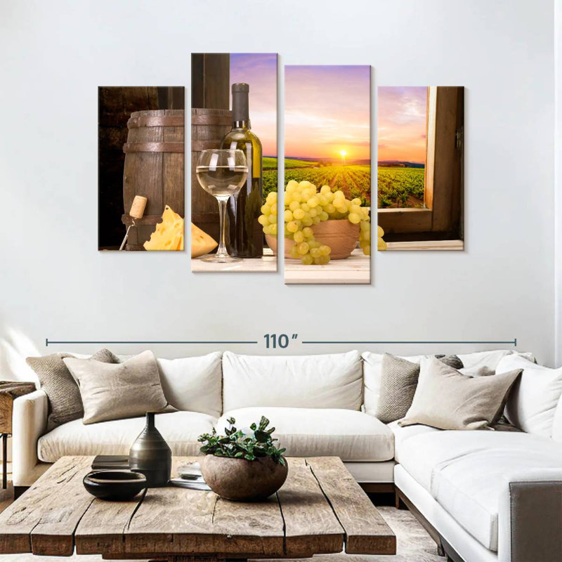 Wine Glass Sunset, H 54 po x l 84 po