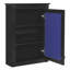Armoire de rangement murale avec miroir, tablettes réglables et porte à fermeture en douceur pour économiser de l'espace-311891844-311891840