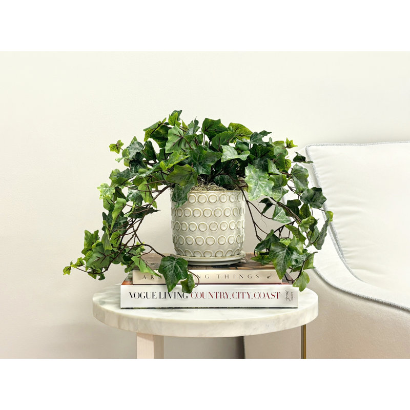 Toscani Faux Ivy Plant in Ceramic Pot
