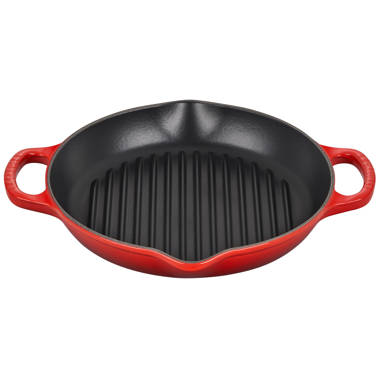 Imusa 9.5 inch Pre-seasoned Round Cast Iron Comal, Griddle/Grill Pan with  Handle 