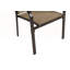 Ensemble repas 7 pièces pour patio avec table rectangulaire et 6 chaises empilables en textilène pour les réunions de famille en plein air