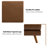 Havens 29.7''W Upholstered Mid-Century Modern Ottoman,Faux Leather Footrest With Soild Wood Legs, Coffee Table Stool For Living Room, Bedroom, Entryway-19858497