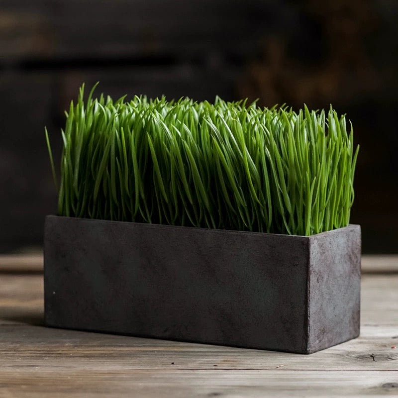Faux herbes, H 6,69 po x l 3,9 po x P 3,9 po