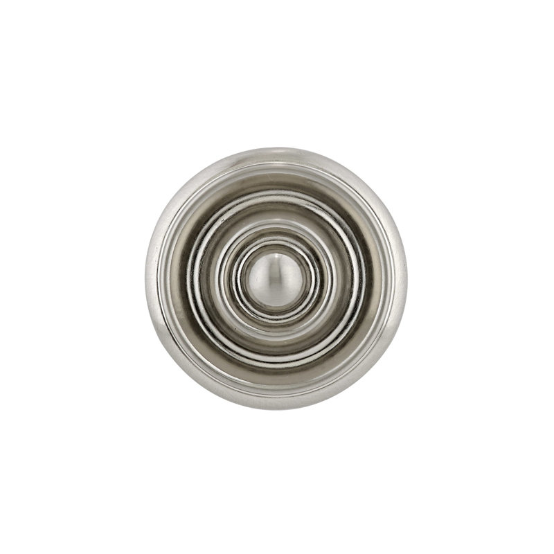 Oversized Expression 1 11/16" Diameter Round Knob, Brushed Nickel