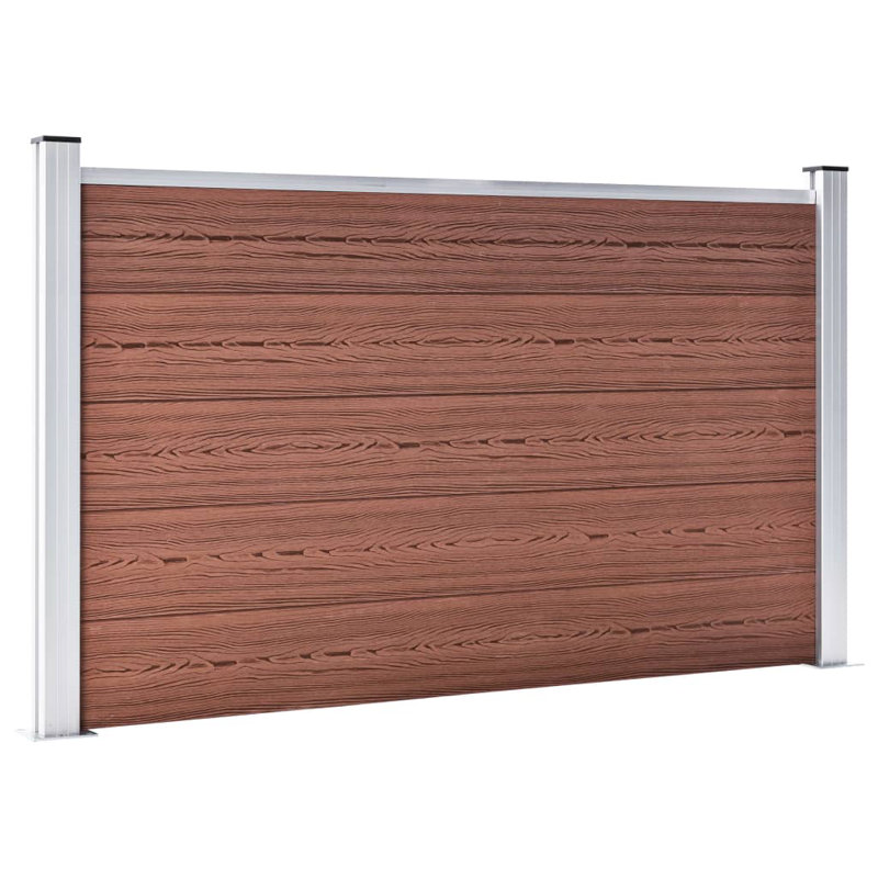 Clôture de jardin VPC WPC 70,9 po x 41,3 po VidaXL