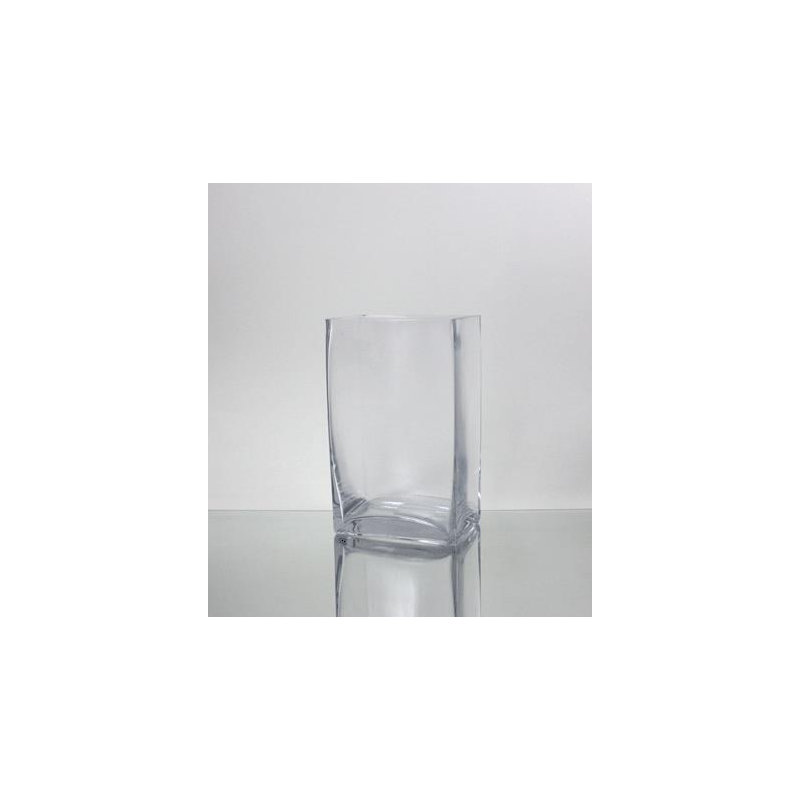 Handmade Glass Table Vase, 10" H x 6" W x 4" D