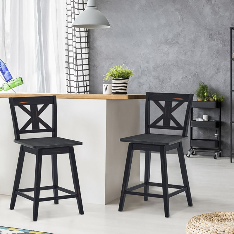 Tabouret Jiaxu, Très grand (siège d'une hauteur de 38 po), Noir