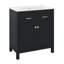 Ensemble de meuble-lavabo 60 po avec lavabo double, meuble-lavabo avec tiroir rabattable, 2 portes et tablette réglable, meuble de salle de bain en bois massif-1299191078
