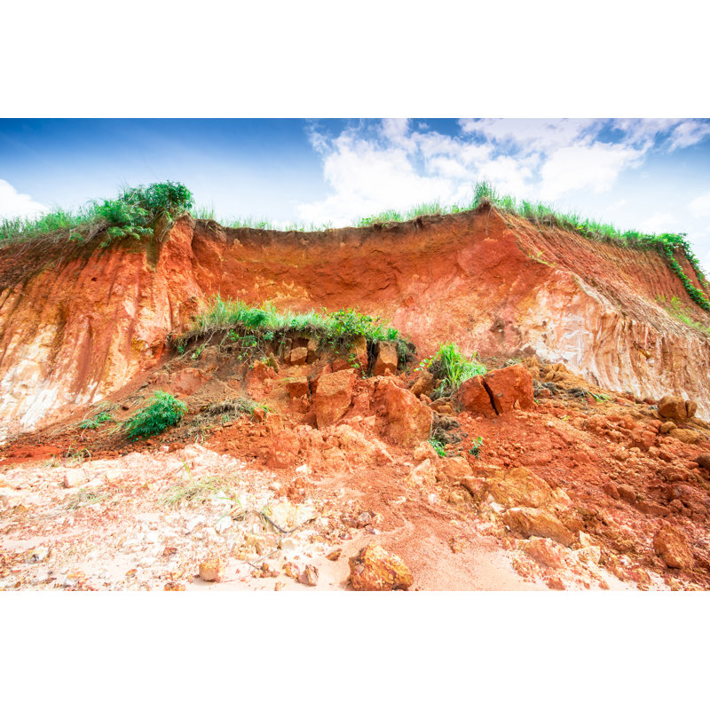 Hill Seen From Below With A Variety Of Textures by Jianghaistudio - Wrapped Canvas Print, 20cm H x 30cm W