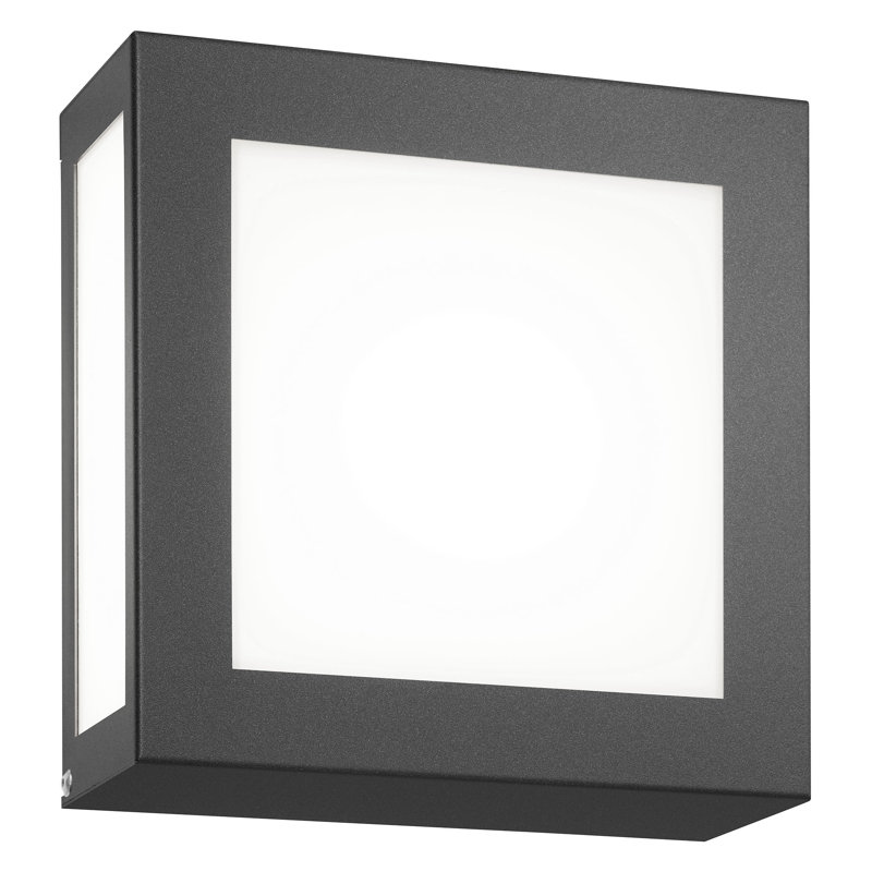Outdoor Armed Sconce with Motion Sensor, Anthracite