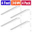 Ensemble de 4 ampoules DEL pour garage et utilitaire de garage à fixation facile 36 W (144 W)