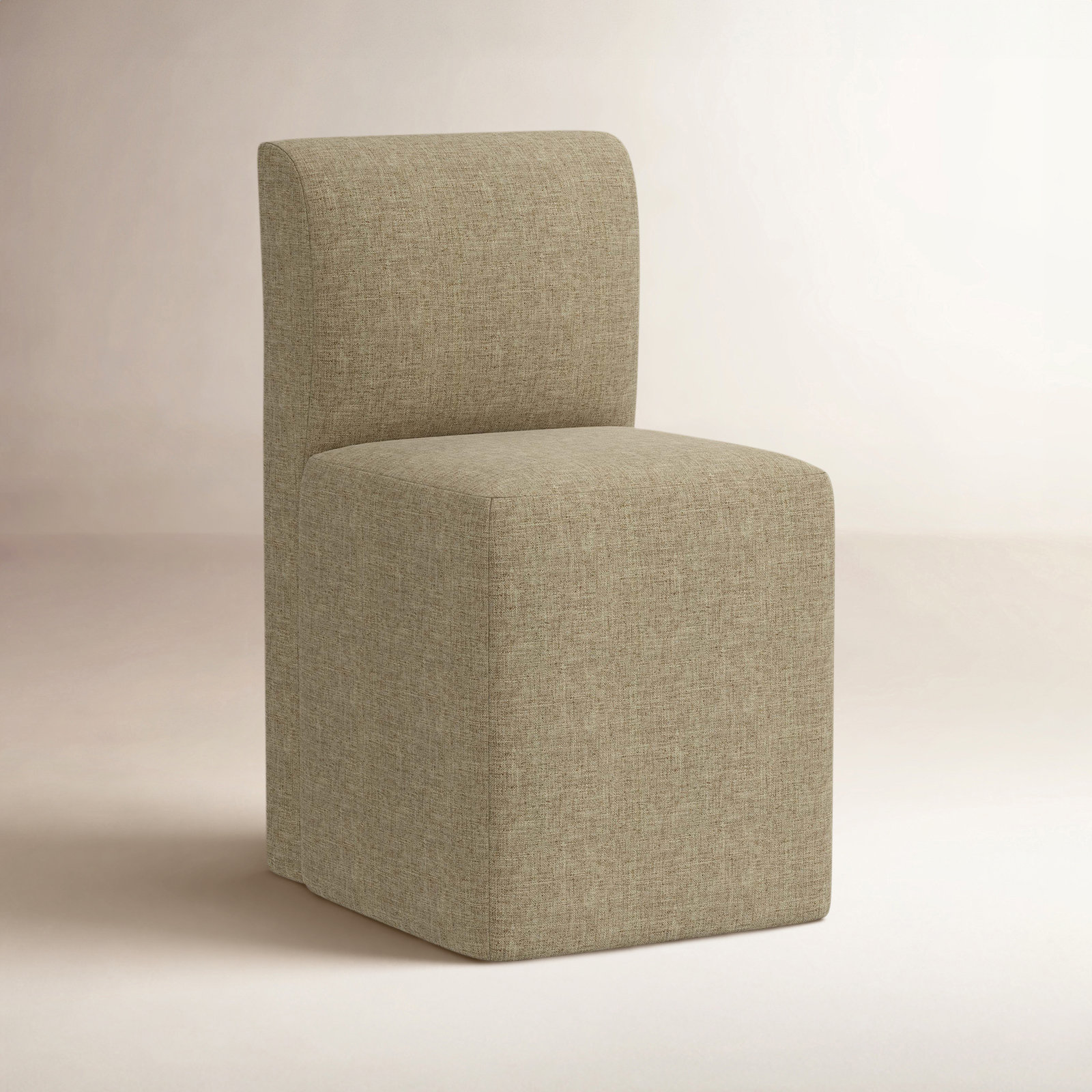 Mendy Linen Parsons Dining Chair, Zuma Natural Textured Linen