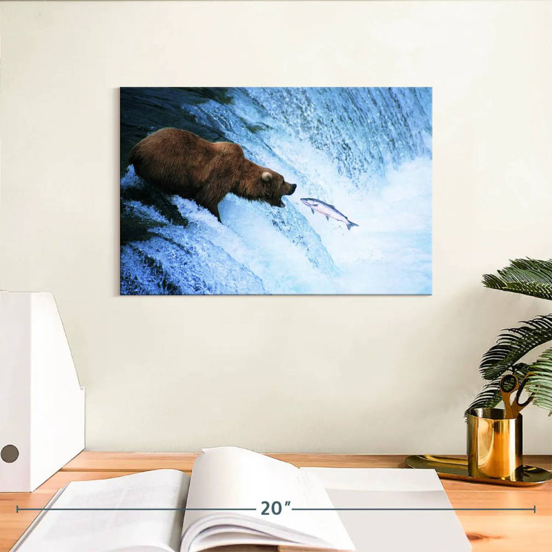 Brampt Bear Catching Salmon