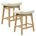 PU White Seat/Natural Frame