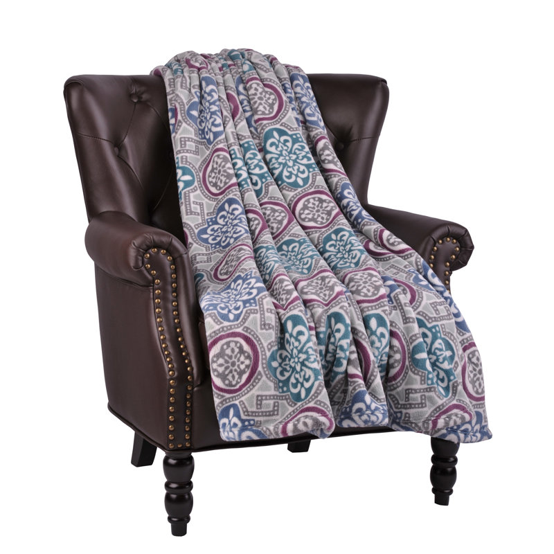 Risa Throw Blanket, Colonial Blue