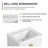 Flolinda 18.5'' Solid Surface Square Bathroom Sink-100133536
