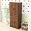 Armoire de cuisine avec 2 tiroirs, 6 tablettes de porte, 3 tablettes réglables et 3 tablettes coulissantes-1637657010