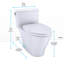 Nexus® 1.28 GPF Elongated One-Piece Toilet High Efficiency Flush (Seat Included)-48006146