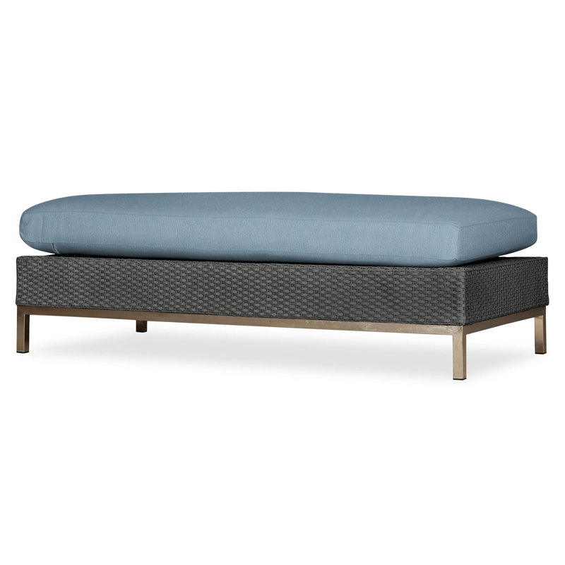 Elements Outdoor Ottoman, Demo Skyway, Hickory