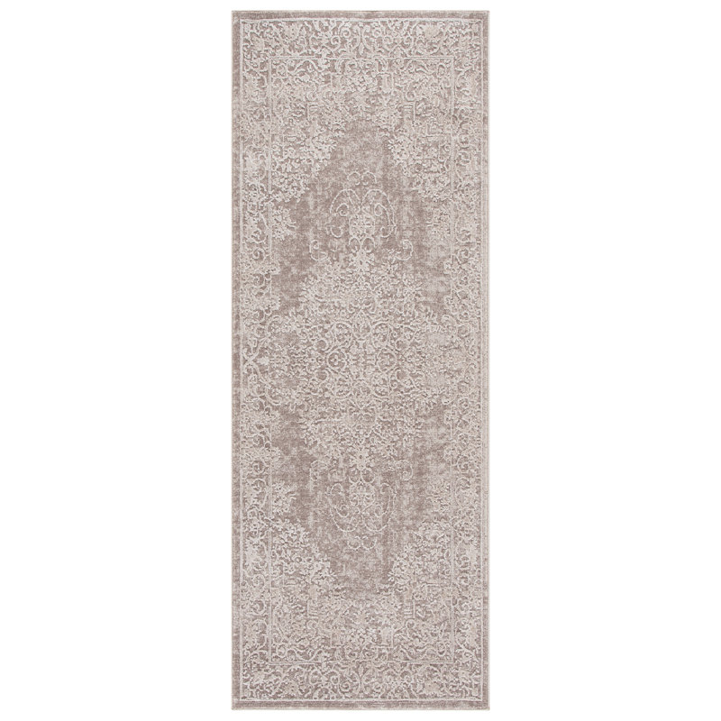 Calidia Oriental Beige/Cream Area Rug, Runner 2'3" x 6'