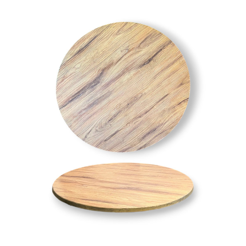 Plateau de table extérieur en résine, H 1 po x l 30 po x L 30 po