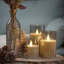 Unscented Flameless Candle with Glass Holder