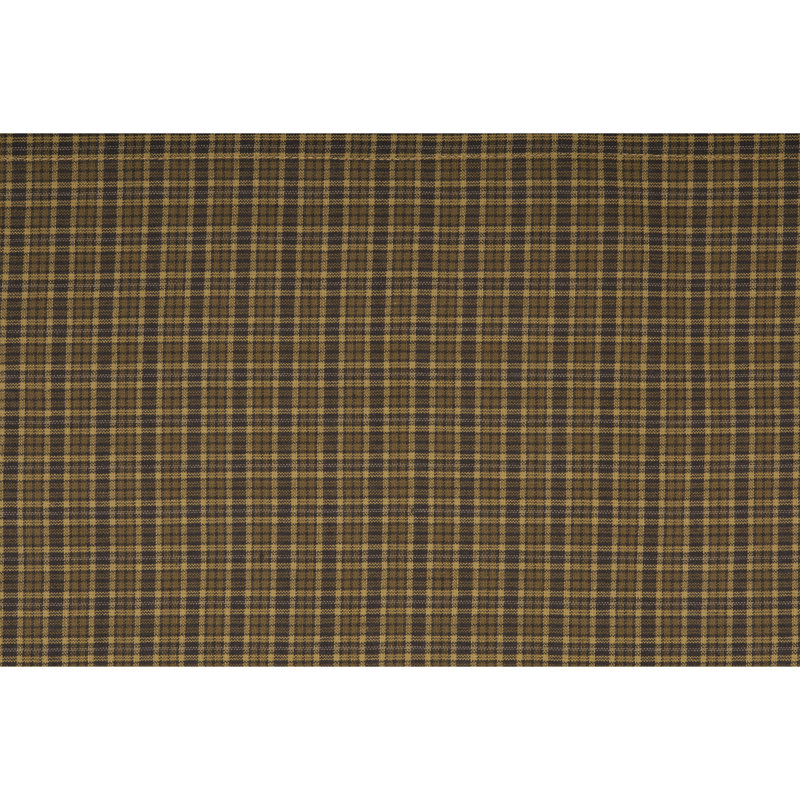 Moss Green Plaid Cotton Rod Pocket 60" Window Valance