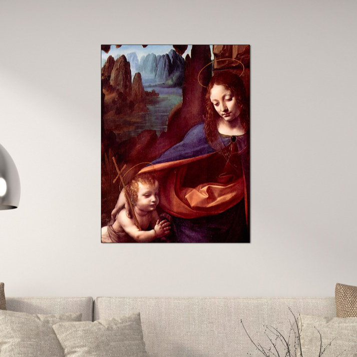 Virgin Of The Rocks [London] by Leonardo Da Vinci - Wrapped Canvas Print
