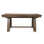 Ensemble de salle à manger 9 pièces : table à rallonge de 40 cm, chaises rembourrées, bois massif, fini chaleureux, mobilier en bois.