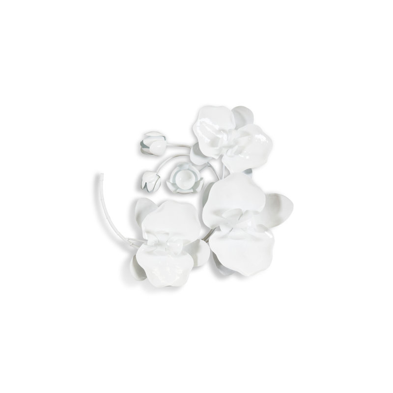Orchid Sprig Wall Décor, White