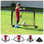 Songmics 120x91x91cm Steel Foldable Football Net with Carrying Case-109025227