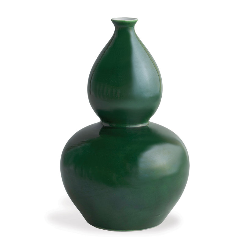 Handmade Table Vase, Emerald Green