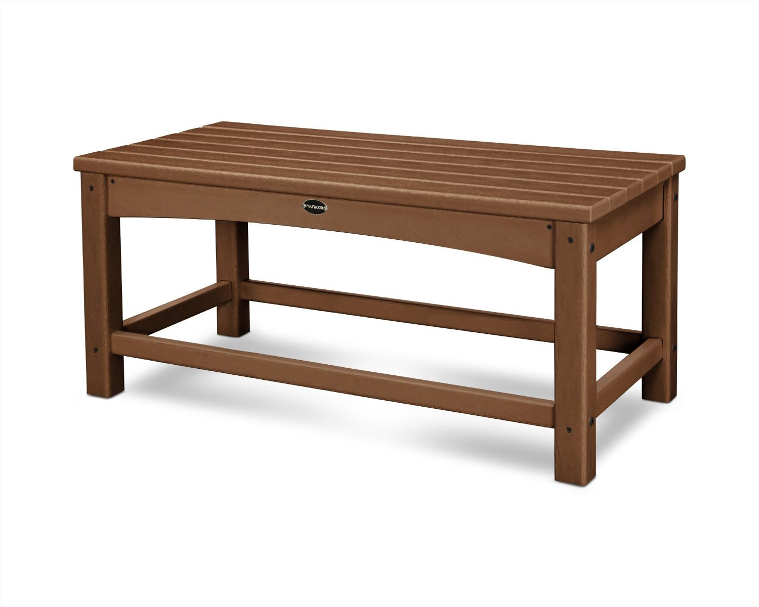 POLYWOOD® Club 18" Patio Table, Teak