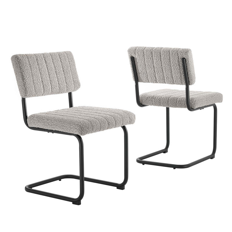 Modway Parity Boucle Dining Side Chairs -, Taupe