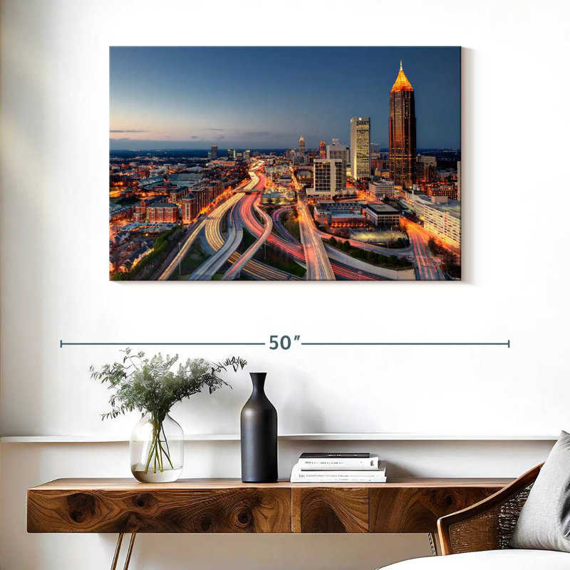 Ravi Atlanta City Nightfall, H 26 po x l 39 po