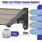 35" Depth Door Awning Window Canopy Modular Spliced Awnings for Outside,Porch,Patio,Deck,Polycarbonate Sheet,UV, Rain, and Snow Protection 40" Width, Brown-121024202-121024200