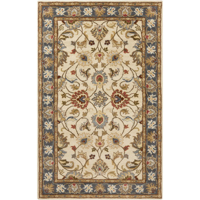 BuckHill Oriental Hand-Tufted Wool Tan Area Rug