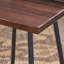 Tabouret de bar JUT avec surfaces non poreuses, pieds fuselés et siège en bois d'acacia durable pour les bars modernes
