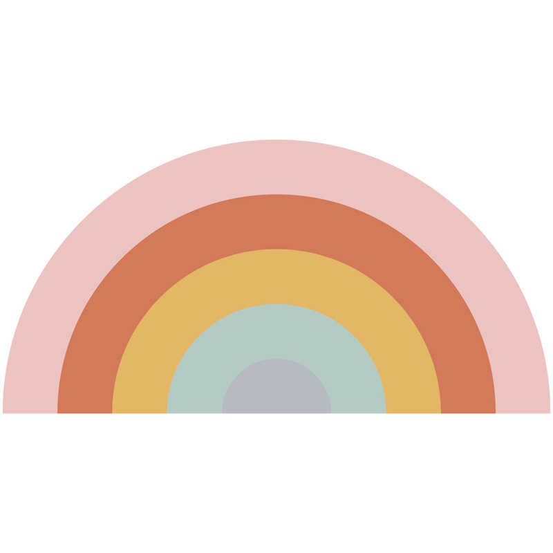Rainbow Vinyl Floor Mat