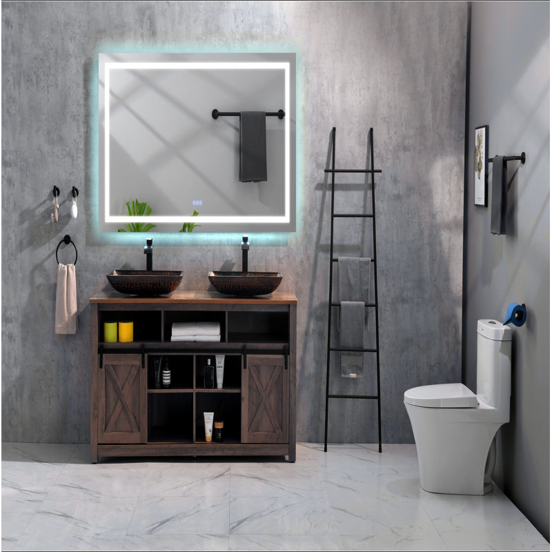 Miroir de salle de bain DEL, 36" x 60"