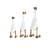 Keondra Bamboo Wood Duck Decorative White Sculpture with Brown Top Hats and Shoes Set
