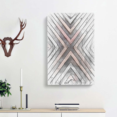 Geometric Pattern In Abstract - Wrapped Canvas Print